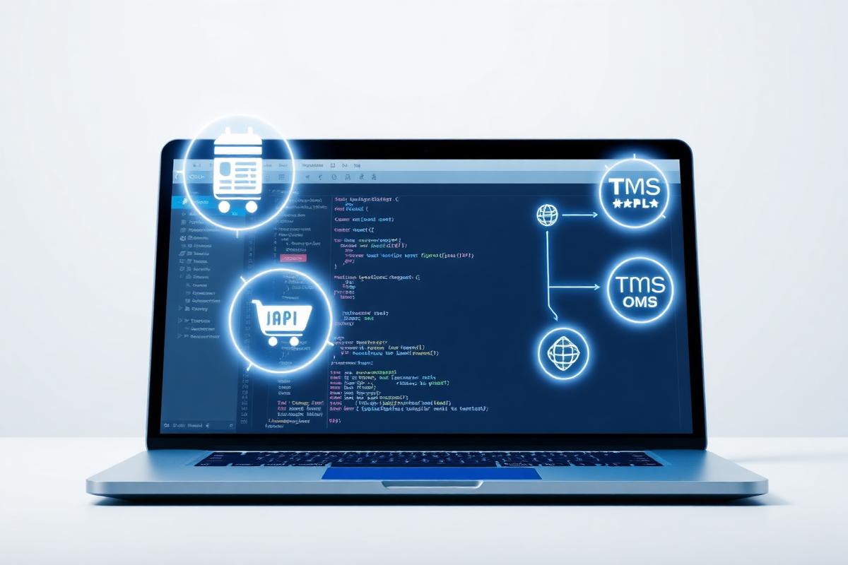 Mockup de integración API con OMS y TMS
